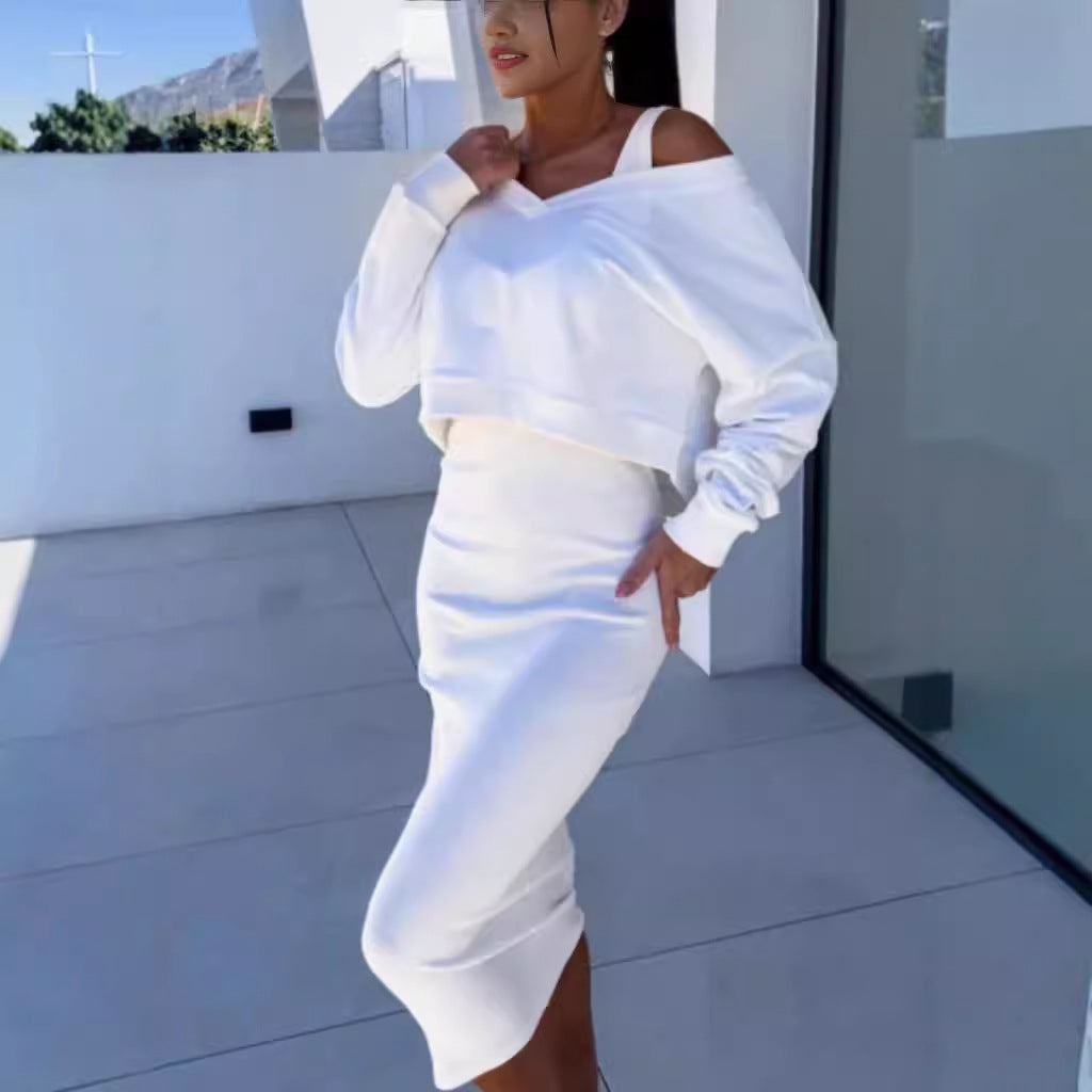 Ensemble maille : Pull & Robe Midi