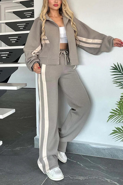 Duo Urbain, Veste Zippée & Pantalon Casual