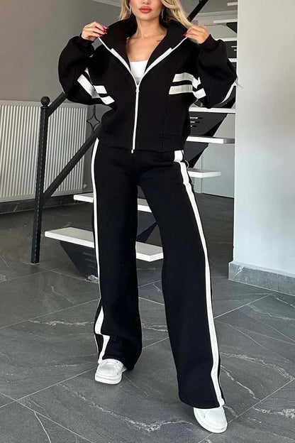 Duo Urbain, Veste Zippée & Pantalon Casual